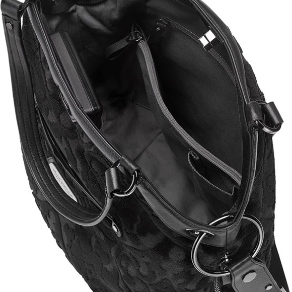 Cake by Petunia Halifax Hobo Diaper Bag in Velvet Trifle, Black - Picture 3 of 4